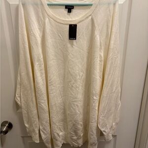 NWT Torrid Ivory Knit Sweater